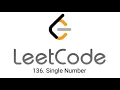 Single Number - Leetcode 136 c in place constant space