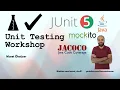 Unit Testing Workshop with Java JUnit 5 Mockito JaCoCo