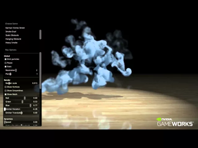 New PhysX FleX features