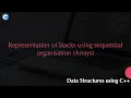 Representation of Stacks Using Sequential Organization Arrays