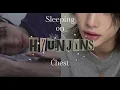 Stray Kids ASMR Sleeping On Hyunjins Chest🥟[heartbeat] [voice]