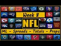 NFL Week 8 Sides Totals Spreads Best Bets