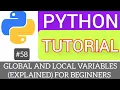 global and local Variables in Python Programming Language Tutorial