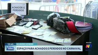 Carnaval tem espaço para retirada de itens perdidos