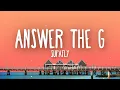 Lagu SUPAFLY - Answer The G (Lyrics)