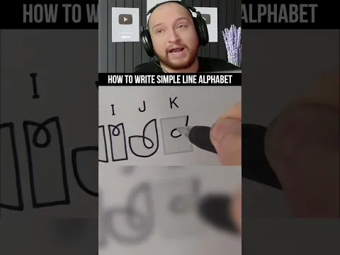 HOW TO WRITE THE SIMPLE LINE ALPHABET 🤯