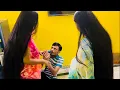 Download Lagu Two indian long hair girls caught a thief for secretly long hair play | Long hair play by thief