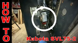 How to Change the Water Separator Fuel Filter on the Kubota SVL75-2