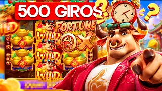 JOGUEI NO FERIADO HOJE E GIREI 500 RODADAS DE *MADRUGADA* FORTUNE OX E TESTE O MELHOR HORÁRIO????