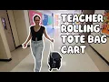 Teacher Must-Have 360 Rolling Tote Bag Cart Review