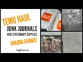 Junk Journals and Stationary Supplies Temu Haul - Amazing Savings