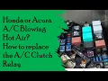 2007 - 2011 Honda CRV Acura RDX AC Relay Replacement
