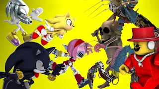 ANIMAL RUMBLE: Sonic vs Poppy Playtime Chapter 5 vs Italian Brainrots