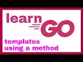 Passing Method to Template Golang