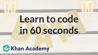 Learn to code in 60 seconds