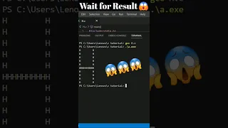 print alphabet H using for Loop in C language ll