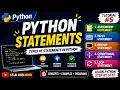 Python Statements Explained in Hindi Types of Statements in Python Python Tutorial