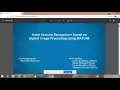 Hand Gesture Recognition based on digital image processing using Matlab
