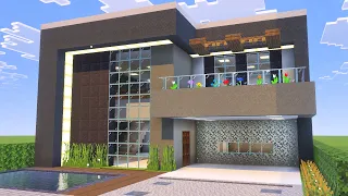 Minecraft: Como construir uma casa moderna pequena | MANYACRAFT