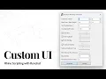 Rhino Scripting - Custom UI