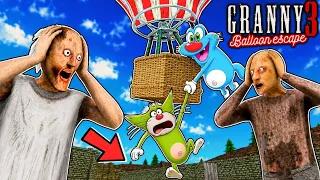 GRANNY 3 HOT AIR BALLOON ESCAPE! 🎈😱 | Granny Ka Naya Balloon With Oggy & Jack
