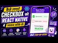 React Native Checkbox Example React Native Paper Checkbox Android Tutorial IT WALA Hindi