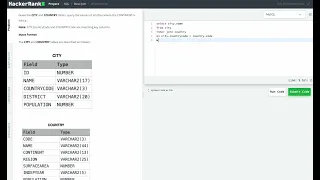 Hackerrank SQL Solution Basic SQL - African Cities