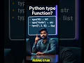 type Function in Python Explained in Hindi type function in python python type function