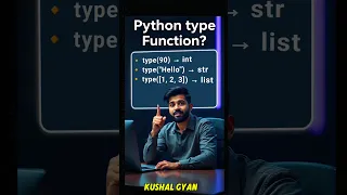 type Function in Python Explained in Hindi type function in python python type function