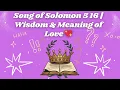 Song of Solomon 5 16 Wisdom Meaning of Love