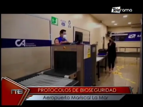 Protocolos de bioseguridad aeropuerto Mariscar La Mar