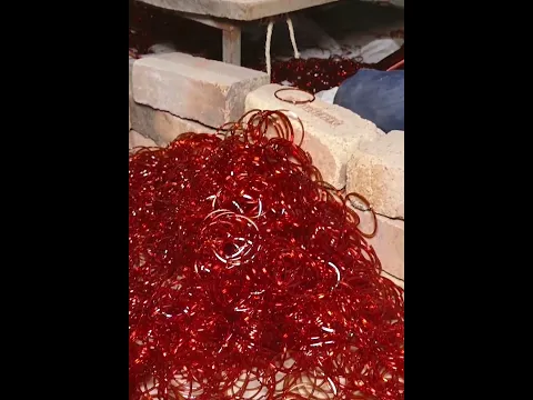 How Glass Bangles Are Made in Factory: Part 9