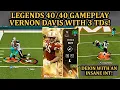 Legends Vernon Davis Gameplay Deion With An INSANE INT Madden 23 Ultimate Team