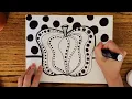 Do This Art Polka Dot Pumpkin Fall Art