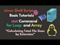 Bash Script for Calculating Total File Sizes by Extension
