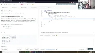 228 Summary Ranges - Daily Leetcode Day 30