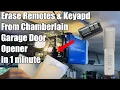 How to Erase Chamberlain Garage Door Remotes