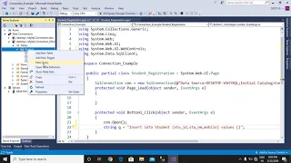 Insert the records in ASP NET with SQL Server Database