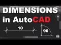 Dimensions Annotation in AutoCAD Tutorial