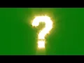 Realistic Question Mark Green Screen Overlay for Engaging Explainer s