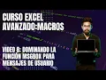 Excel VBA Dominando la funcion MsgBox para mensajes de usuario