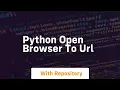 python open browser to url