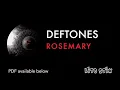 Deftones - Rosemary - Drum cover (with scrolling drum score)
