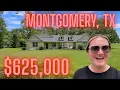 Montgomery TX Home on Nearly 2 Acres HUGE 40x60 Shop 107 Ebner Lake Front Dr