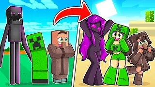 Transformei os MOBS em MENINAS no Minecraft!