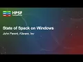 State of Spack on Windows - John Parent Kitware Inc