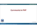 31003-How we enter Comments In PHP
