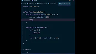 Sum of Digits Using Recursion JAVA