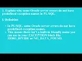 Handling Non-Predefined Oracle Server Errors Q4 Oracle L13 P1 SMILE ROAD