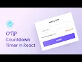 How To Create OTP Countdown Timer in React JS